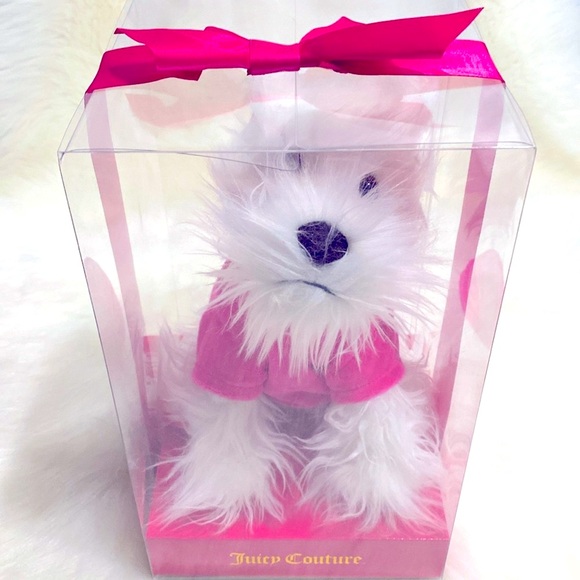 Juicy Couture Pink Hoodie Dog Plush New Excellent Condition - Picture 7 of 7